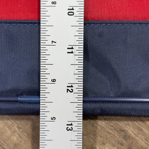 Polo Ralph Lauren Men's Large Red Blue Sport Casual Adjustable Strap Duffle Bag - Picture 11 of 12